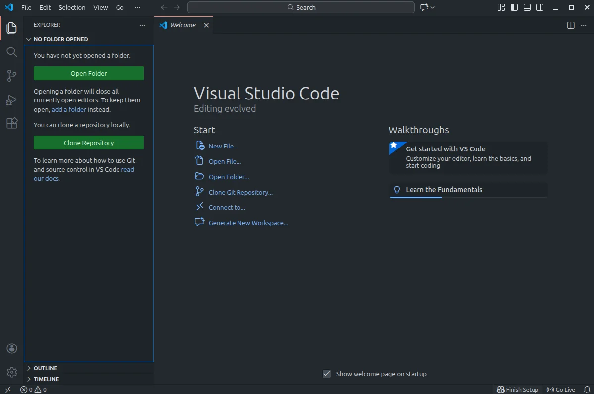 Abrir el proyecto en VS Code